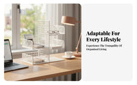 Multi-Tier Countertop shelf spaceSaving 3-Tier Standing Organizer for households