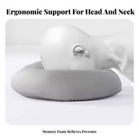 Slow Rebound U-Shaped Prone Pillow Ergonomic Design Memory Foam Face Cradle 360° Support for Post-Surgery Patients, Stomach Sleepers