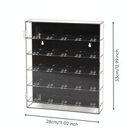Dustproof Golf Ball Cabinet with Hinged Door Wall-Mounted Golf Ball Display Case Acrylic Transparent for Collectors, Golfers, Office, Game Room