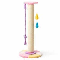 Sturdy Tall Cat Scratching Post Floor-Standing Cat Scratching Post with Toy Vertical Pet Supply Long-Lasting for Cats, Living Room