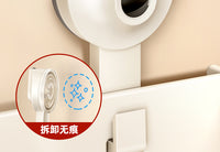 吸盘厨房调料置物架奶油风免打孔调味品罐收纳用品锅刀架壁挂架子 【锅盖架/双层】吸盘/带接水盘
