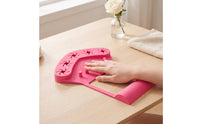Manicure Hand Rest Adjustable Nail Polish Bottle Holder with Hand Rest Nail Polish Holder with Finger Separators Anti-Spill Soft