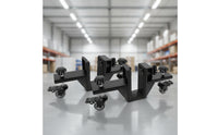 2 Pieces Door Installation Door Carrier Clamp-on Doors Carrier with Wheel Rolling Hardware for Home Improvers, Home Remodeling