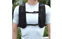 Quick-Drying Lightweight Hydration Pack Breathable Mesh Trail Running Vest Adjustable Straps Outdoor Gear Reflective Strips for Cyclists, Endurance Race