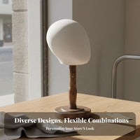 Tabletop Hat Stand Sturdy & Stable Base Vintage Hat Display Stand Dome Shape Retention Tabletop Cap Rack for Shop Window, Closet Organization