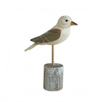 Tabletop Bird Ornament Hand-Painted Carved Wooden Bird Decor Farmhouse House Decoration