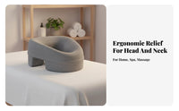 2 Pieces Chest Hollow Design Beauty Bed Pillow Memory Foam Massage Face Cradle Cushion Removable and Washable Cover for Spa Clients, Bedroom