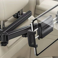 Swivel Joints Rear-Seat Tablet Holder Clamp Grip Rear-Seat Phone Holder Adjustable Car Phone Mount Sturdy