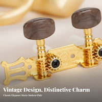 Agate Head Guitar Tuners Replacement Part 3 on a Plate Tuners 1:14 Gear Ratio