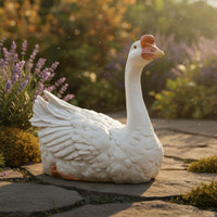 Outdoor Decoration Resin Swan Statue Lifelike Swan Statue for Garden, Yard, Patio