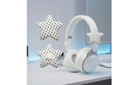 Star Headphone Attachment Playful Headphone Attachment with Polka Dots Accessory Soft Padded for Streamers, Gaming Setup