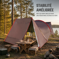 Outdoor Waterproof Sunshade Tarp for Beach Camping and Events