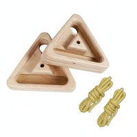Solid Wood Portable Hanging Fingerboard Ergonomic Design Wooden Pinch Block Training Device Rock Climbing Pull up Holds for Climbers, Home, Outdoor, Gym