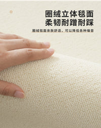 地毯客厅高级感沙发茶几毯2025新款摄影棚拍照素色整铺背景毯 米白色 100x150cm【锁边 卷发无折痕】