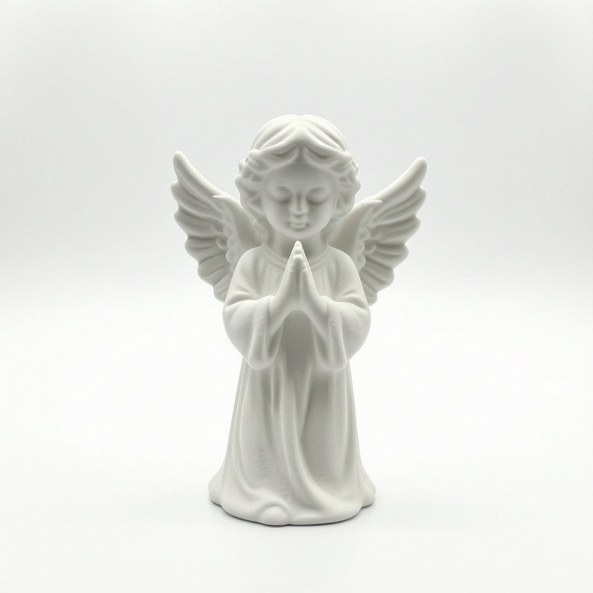 Praying Angel Figurine Small Desktop Ornament Serene for Office Desk, Collectors