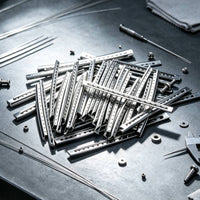 24 Pieces Guitar Fret Wire Radiused Fret Wire with Triangular Impressions Pre-Shaped Fretwire for Luthiers, Guitarists