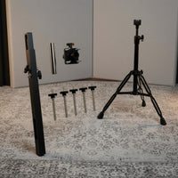 5-Rod Percussion Rack Easy to Install Multiple-Peg Cowbell Stand Bell Chime Stand for Artists