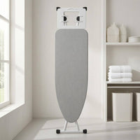 Metal Frame Folding Ironing Board Padded Foldable Ironing Board Anti-Slip Feet Compact Storage