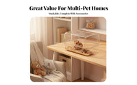 Transparent Hamster enclosure Set Good Ventilation Small pet Enclosure Safe Design