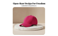 Quick-Dry High Ponytail Hat Sun Protection Accessible Back Cap Lightweight for People with Long Hair, Golfers, Outdoor Sports, Running