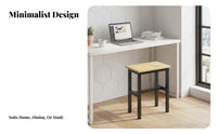 Four-Legged Square Seat Thickened Design Small Stool Space-Saving for Home, Kids