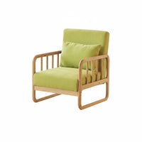 Japanese design Wooden Frame Sofa Minimalist Design Upholstered Two-Seater Available in Multiple Sizes Living Room Seating Thick Cushions for Apartment Dwellers, Cafe Owners, Homeowners, Bstraight from the packagingique, Reception Area, Bedroom, Entryway