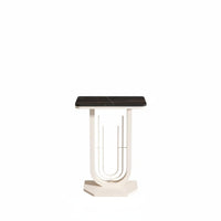 Sintered Stone Top Plant Stand Waterproof Floor Standing Display Pedestal Narrow Console Table Heat Resistant for Living Room