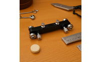 Aluminum Alloy Nut and Saddle Sanding Jig Knurled Knobs Adjustable Guitar Sanding Jig Stainless Steel Guitar Nut Sander End Rollers for Home Workshop