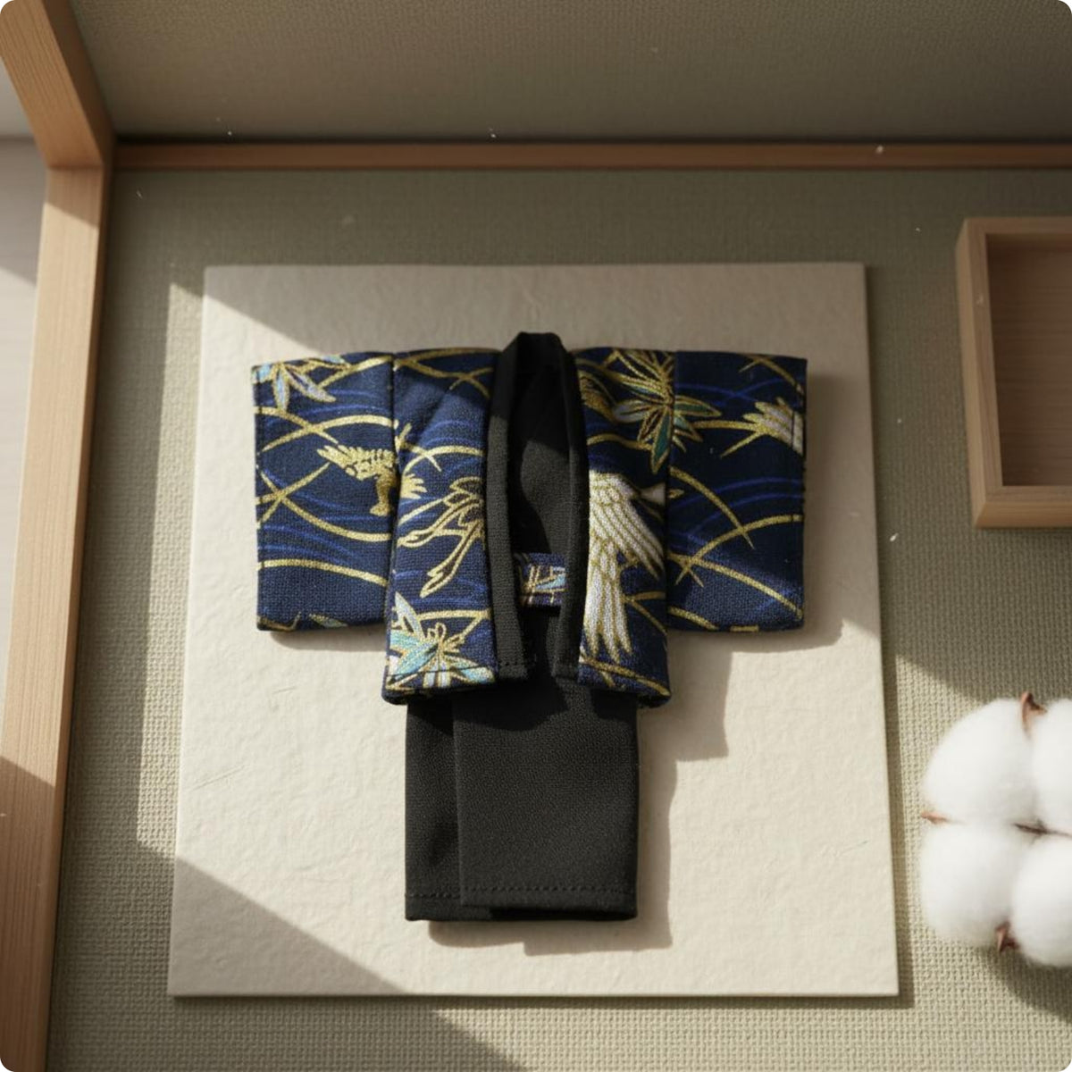 Japanese -Style Doll Outfit Patterned Woven Material Japanese Doll Kimono Fine Stitching Toy Clothing