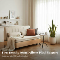 sturdy Wood Frame transformable Couch Bed Space-Saving Extendable Wooden Futon Multi-Functional Sleeper Sofa Minimalist aesthetic for Apartment Dwellers, Overnight Guests, Homeowners, Home Office