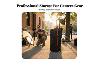 Light Stand Roller Case Handle Photography Equipment Trolley Bag Large Capacity Light Stand Bag for Photographers, Videographers, Storage