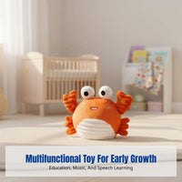 Musical Seahorse Toy, Jumping Ball, Infant Educational Toy, Talking Singing Plush, Interactive Early Learning, USB Rechargeable,