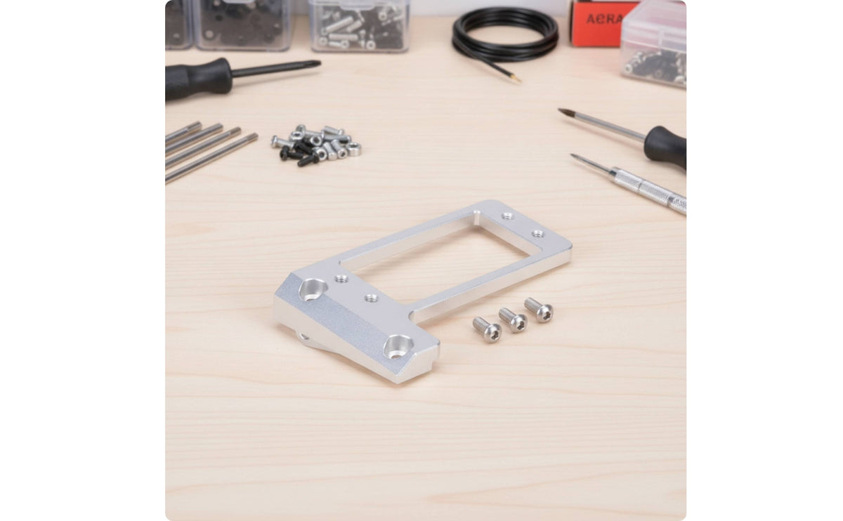 Aluminum Alloy Servo Mount Bracket CNC-Machined Servo Mount Bracket Low-Center-of-Weight Distribution for Crawler Builders, RC Hobbyists