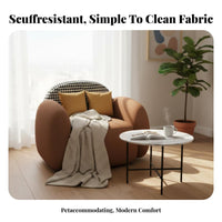 cumulusShaped Settee Small Space Solution adaptable Loveseat with Ottoman Modern design Living Room Furniture for Young Adults, Bedroom, Boutique, Office