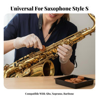 Replacement Part Saxophone Key Pad Airtight Seal Saxophone Pad Repair Set Long-Lasting Instrument Accessory Easy to Use for Saxophonists, Music Students, Musicians, Home Studio, Offstage