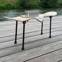 Lightweight Folding Outdoor Table Portable Camping Table Load-Bearing 25kg Folding Skateboard Bench for Campers