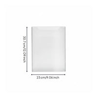Clear File Bag Lightweight Transparent Document Pouch Waterproof Clear Envelope for Study