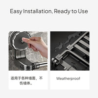 Foldable Space Aluminum Towel Rack Set, Bathroom Organizer