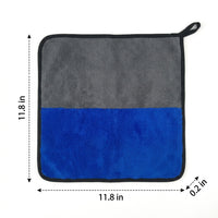 600 GSM Car Drying Towel, Coral Fleece Microfibre Towel for Car Wash, 30x30cm Thickened 80/20 Blend with Bound Border Finishing, Multi-Purpose Use
