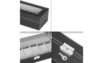 Watch Box Dustproof Watch Display Box Leatherette for Dresser, Collectors
