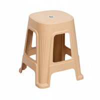 Thickened Design Stackable Square Stool Space-Saving Household Furniture Sturdy Backless Seat Easy to Clean for Families, Office Workers, Living Room, Kitchen, Bedroom, Bathroom