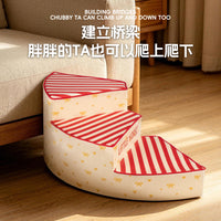 Pet Stairs for Small and Medium Dogs, Anti-Slip, Removable and Washable Ramp for Senior Dogs