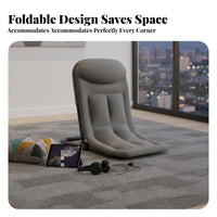 Multi-Functional Adjustable Bed Chair Thick Padding Adjustable Floor Lounger Ergonomic Design Lazy Sofa No Assembly Required for Students, Elderly, Dorm Room, Bedroom, Reading, Meditation
