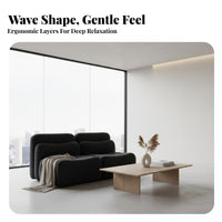 Lowheight Block Sofa Minimalist Design Reconfigurable Foam Block Sofa Wabi-Sabi Aesthetic Living Room Furniture for Renters, Open-Plan Space, Studio
