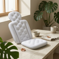 3 Pieces Full-Body Bath Cushion Padded Bathtub Cushion Set Tufted