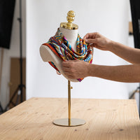 Mannequin Head Display Stand for Scarves, Hats, Wigs, and Jewelry