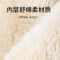 加绒加厚秋冬季儿童浴巾浴袍游泳馆冬泳外套户外沙滩披风斗篷便携