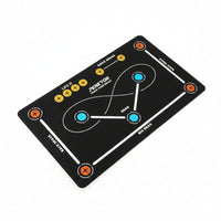 indoor/outdoor Hockey Floor Mat with Markings Slim-Profile Stickhandling Training Mat Long-Lasting Hockey Training Aid Portable for Athletes, Backyard, Home Gym, Garage