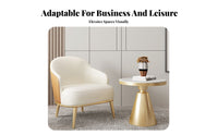 3 Pieces Modern Design Upholstered Tub Chair and Table Set sturdy Construction Upholstered Lounge Seat Sturdy Frame Reception Seating Ergonomic Backrest for Interior Designers, Business Owners, Office Managers, Hotel Lobby, Waiting Room