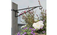 4 Pieces Hanging Basket Bracket Clamp on Hanging Basket Hook Allweather Resistant Fence Top Plant Hanger for Gardeners, Garden